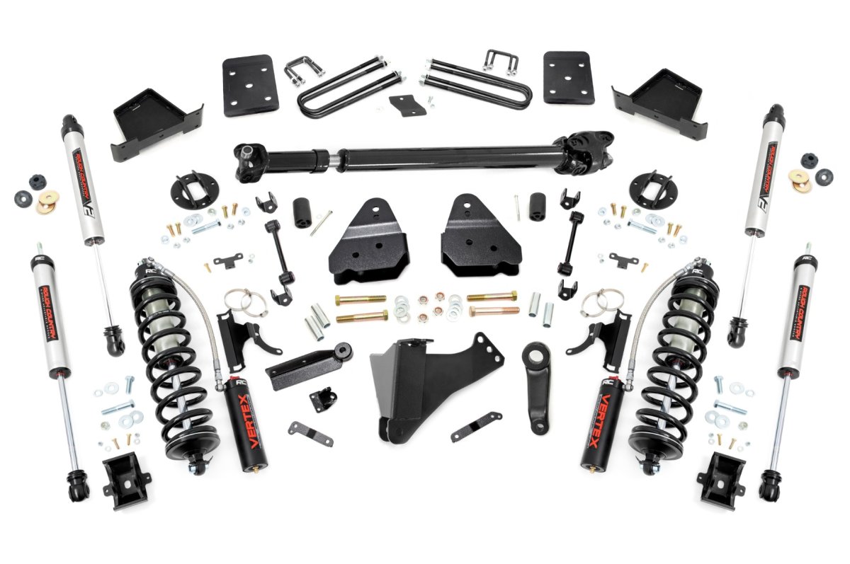Ford F-250 Super Duty Suspension Lift Kit - Rough Country - 4.5 Inch Lift Kit | D/S | C/O V2 | Vertex Coilover - '17-'22